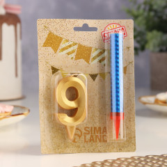 Набор «Свеча для торта с фонтаном. Цифра 9» - Фото 3