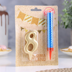 Набор «Свеча для торта с фонтаном. Цифра 8» - Фото 3