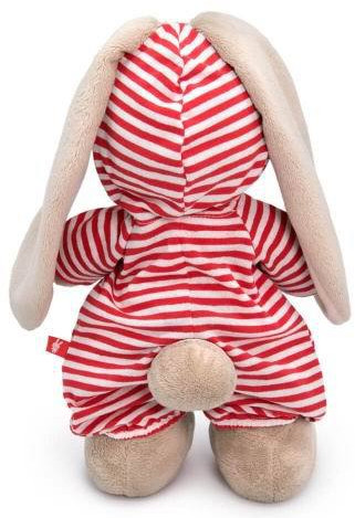 Игрушка мягкая «Зайка Ми в полосатом комбинезоне»