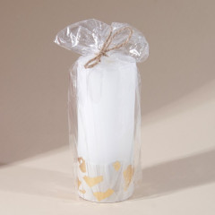 Свеча интерьерная с бетоном (поталь) - Фото 1