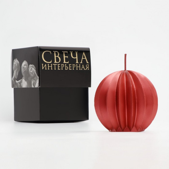 Свеча фигурная «Шар граненый»