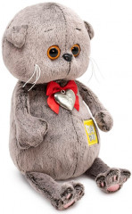 Игрушка мягкая «Кот Басик с сердцем-подвеской» - Фото 2