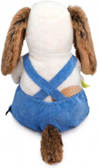 Игрушка мягкая «Собака Бартоломей в комбинезоне с букетом» - Фото 2