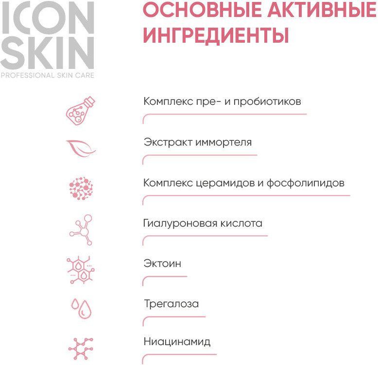 Крем для лица успокаивающий ламеллярный с комплексом пре- и пробиотиков «SensiCare Pre and Probiotic Cream» | Re:Biom | Icon Skin | Фото 3