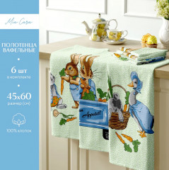 Комплект полотенец кухонных «Garden bunny» - Фото 1