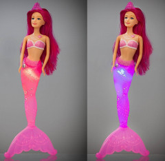 Кукла «Русалочка розовая с подсветкой» - Фото 3