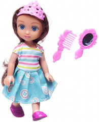 Набор игровой «Маленькая принцесса в полосатом платье с голубой юбкой» - Фото 1