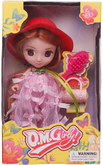 Кукла «Цветочная фантазия в розовом платье и красной шляпке с игровыми предметами» - Фото 5