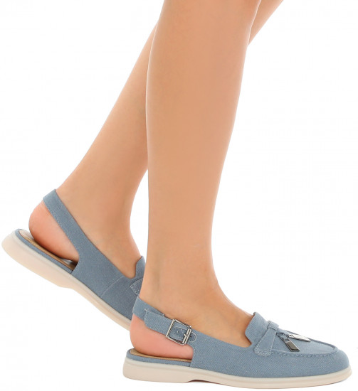 Лоферы-слингбэки женские