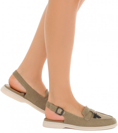 Лоферы-слингбэки женские