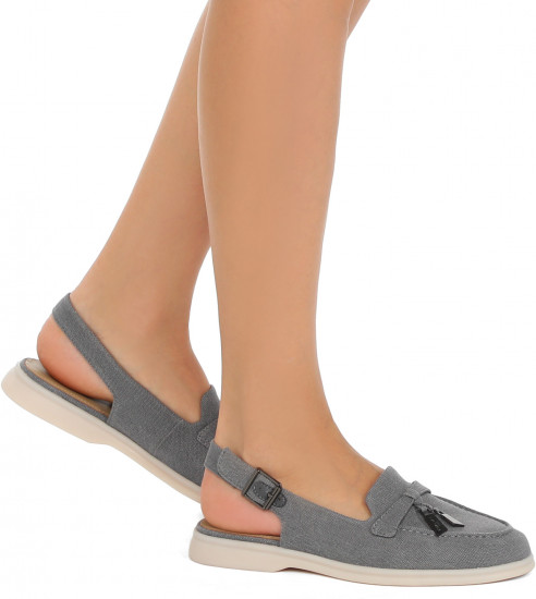 Лоферы-слингбэки женские