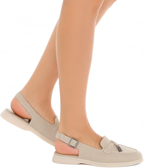 Лоферы-слингбэки женские