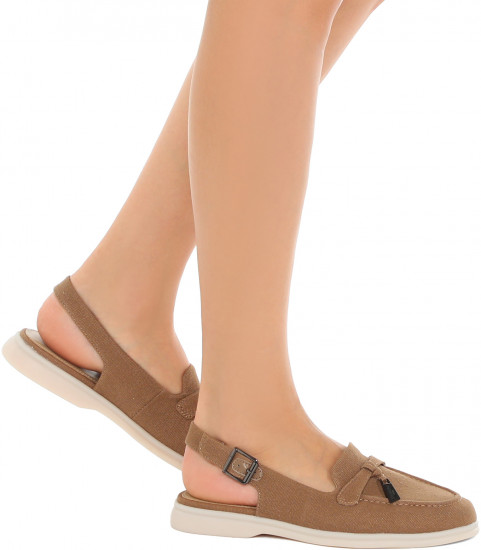 Лоферы-слингбэки женские