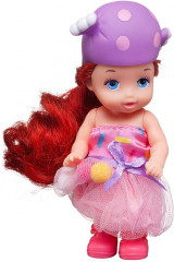 Кукла-мини «Baby Ardana шатенка с фиолетовой шапочке-конфетке» - Фото 2