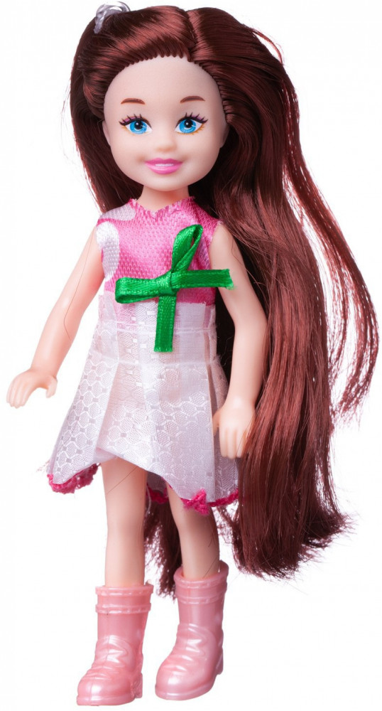 Кукла в розово-белом платье | Junfa Toys | Фото 1