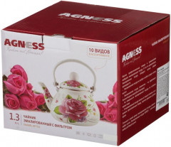 Чайник эмалированный с фильтром (1,3 л) - Фото 1