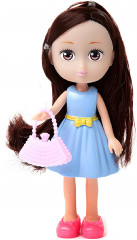 Кукла с длинными волосами в голубом платье - Фото 1