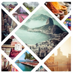 Картина на деревянном подрамнике «Фотоколлаж» - Фото 1