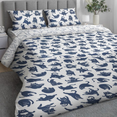 Комплект постельного белья «Yoga cat» - Фото 2