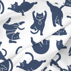 Комплект постельного белья «Yoga cat» - Фото 3