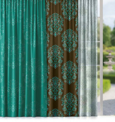 Штора «Emerald Tale» (сатен, 150х270, 1 шт.) - Фото 1