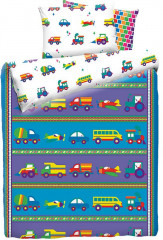 Комплект постельного белья «Машинки», арт.501015, 1,5 спальный, бязь (1 наволочка 70 х 70) - Фото 1