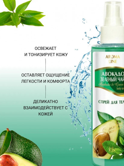 Спрей для тела «Авокадо и зеленый чай»
