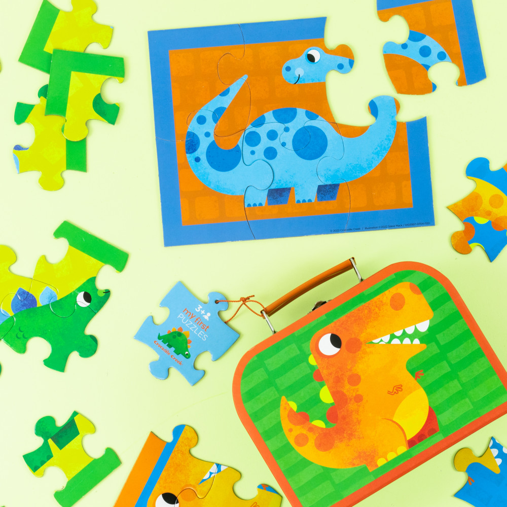 Набор пазлов «Мой первый пазл. Динозавр» | My First Puzzles | Crocodile Creek | Фото 2