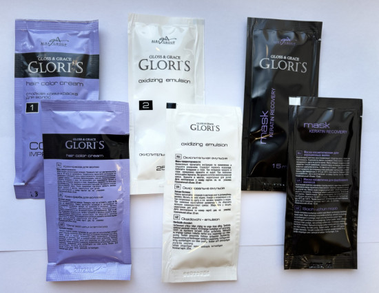 Крем-краска для волос «Glori's» 6.45 Темно-медный