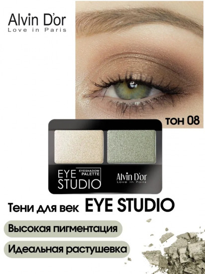 Тени для век «Eye studio», оттенок 08