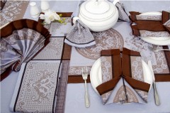 Скатерть гладкотканая пестротканая "Autunno Iberico" (Cleanelly Collection, 150х200) - Фото 2