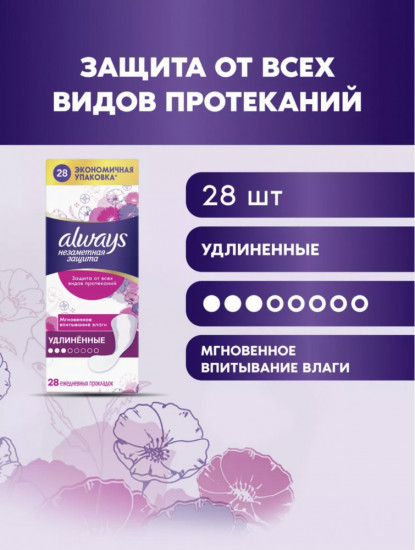 Прокладки гигиенические ежедневные ароматизированные