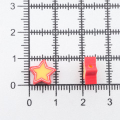 Набор бусин «Оранжевые звезды» - Фото 2