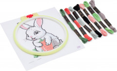 Набор для вышивания «Зайка с морковкой» - Фото 1