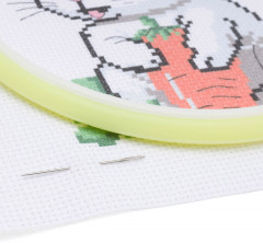 Набор для вышивания «Зайка с морковкой» - Фото 2