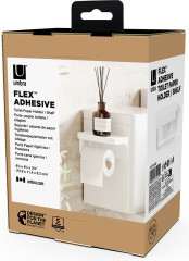 Держатель для туалетной бумаги с полкой «Flex Adhesive» - Фото 10