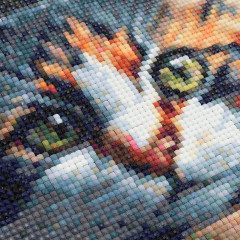 Мозаика алмазная «Котенок в корзине» - Фото 1