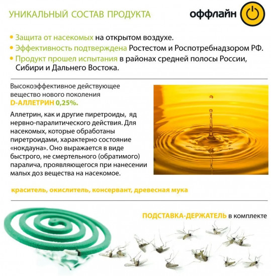 Спирали от комаров «Быстро»