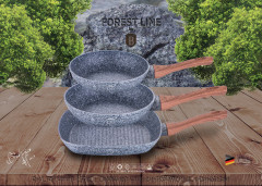 Набор из 3 сковород «Forest Line» (диаметр 20/24/28 см) - Фото 1