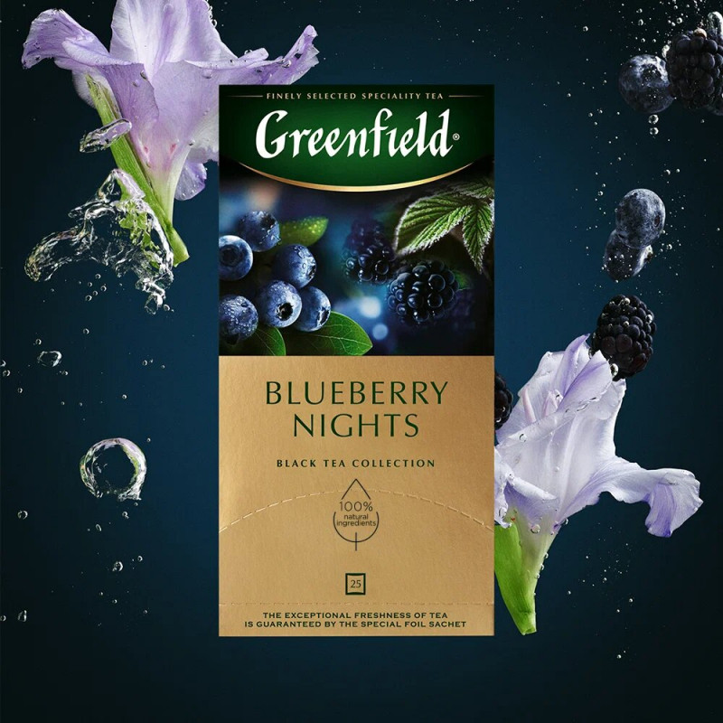 Чай «Blueberry nights» — Гербальная коллекция — Greenfield