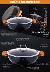 Сотейник с крышкой «Granit Diamond Line» - Фото 3