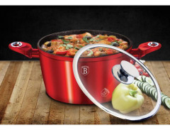 Кастрюля с крышкой «Burgundy Metallic Line» - Фото 2