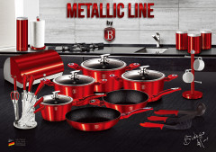 Кастрюля с крышкой «Burgundy Metallic Line» - Фото 5