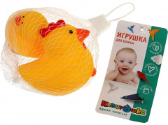 Набор игрушек для ванны «Курочка и петушок» - Фото 4