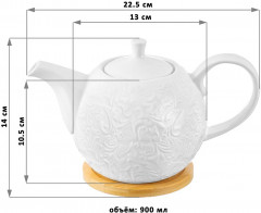 Чайник заварочный на подставке «Лоза» - Фото 2