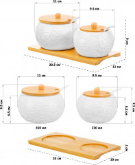 Сахарница и солонка «Веточки-цветочки» - Фото 6