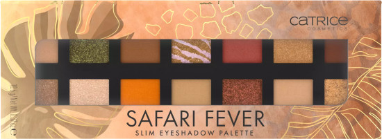 Палетка теней «Safari Slim Eyeshadow Palette», оттенок 010 Wild Life