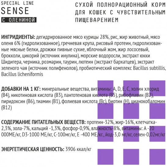Корм для кошек с чувствительным пищеварением