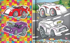 Приключения тачек. Книжка-раскраска-вырезалка - Фото 1