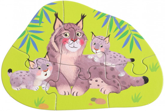 Пазл напольный «Дикие кошки»